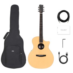 Enya X0/EGA-X0/NA.SP Grand Auditorium HPL Spruce Acoustic Guitar - Natural