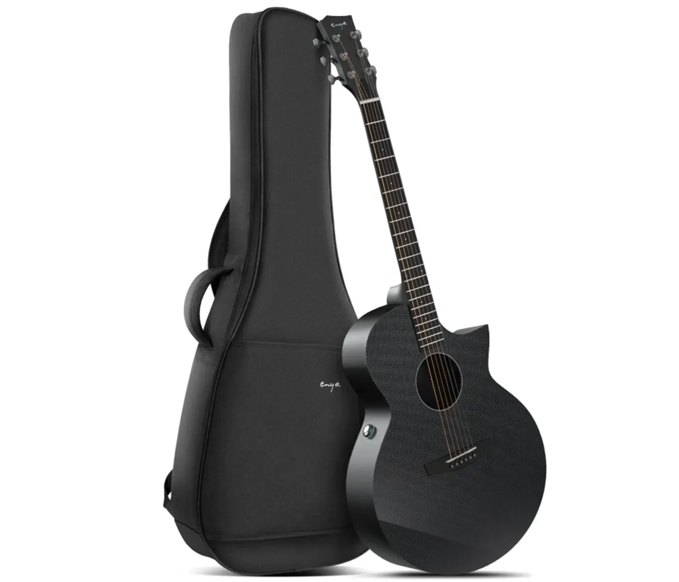 Enya X3 Pro/4/4 Carbon Fiber Acoustic Plus Guitar - Black