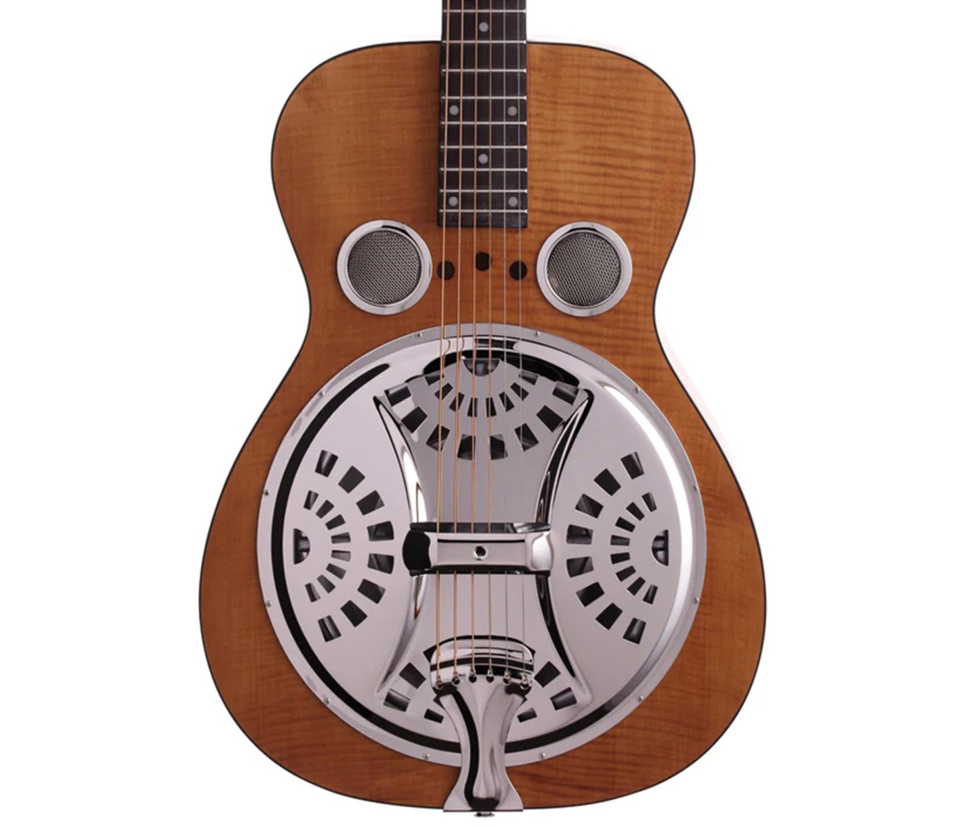 Epiphone DWHOUNDLX Resonator Dobro Hound Dog Deluxe Round Neck Guitar - Vintage Brown