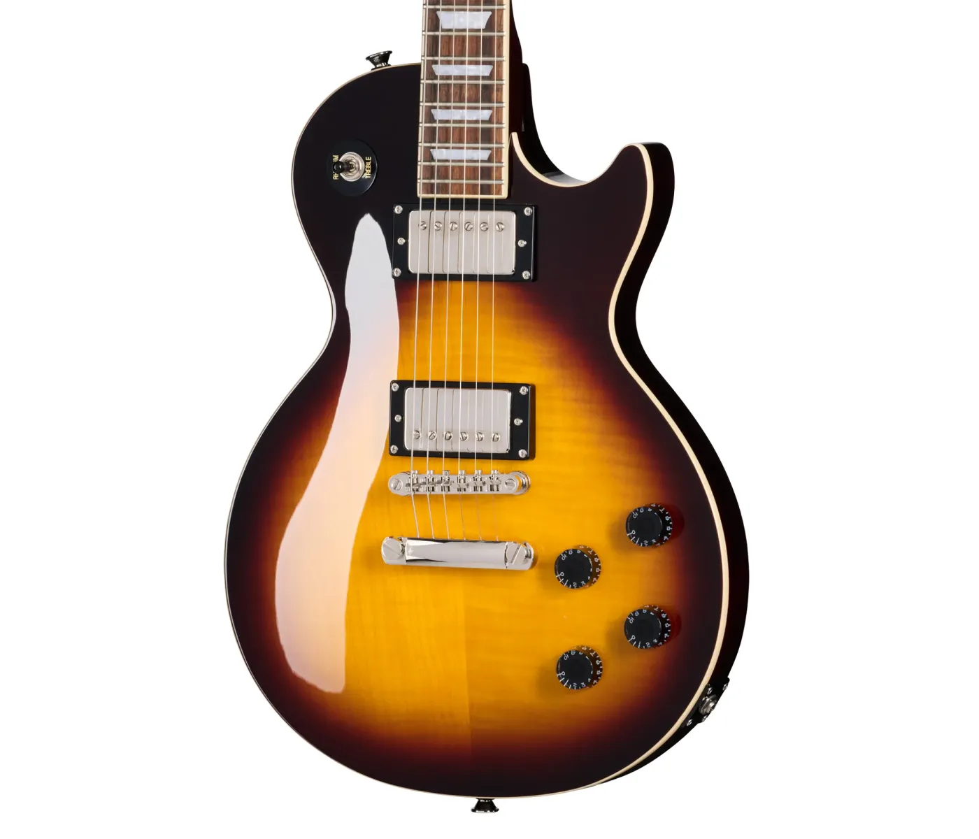 Epiphone E1LPTPVSNH1 Les Paul Tribute Plus Electric Guitar - Vintage Sunburst Epiphone E1LPTPVSNH1 Les Paul Tribute Plus Electric Guitar - Vintage Sunburst