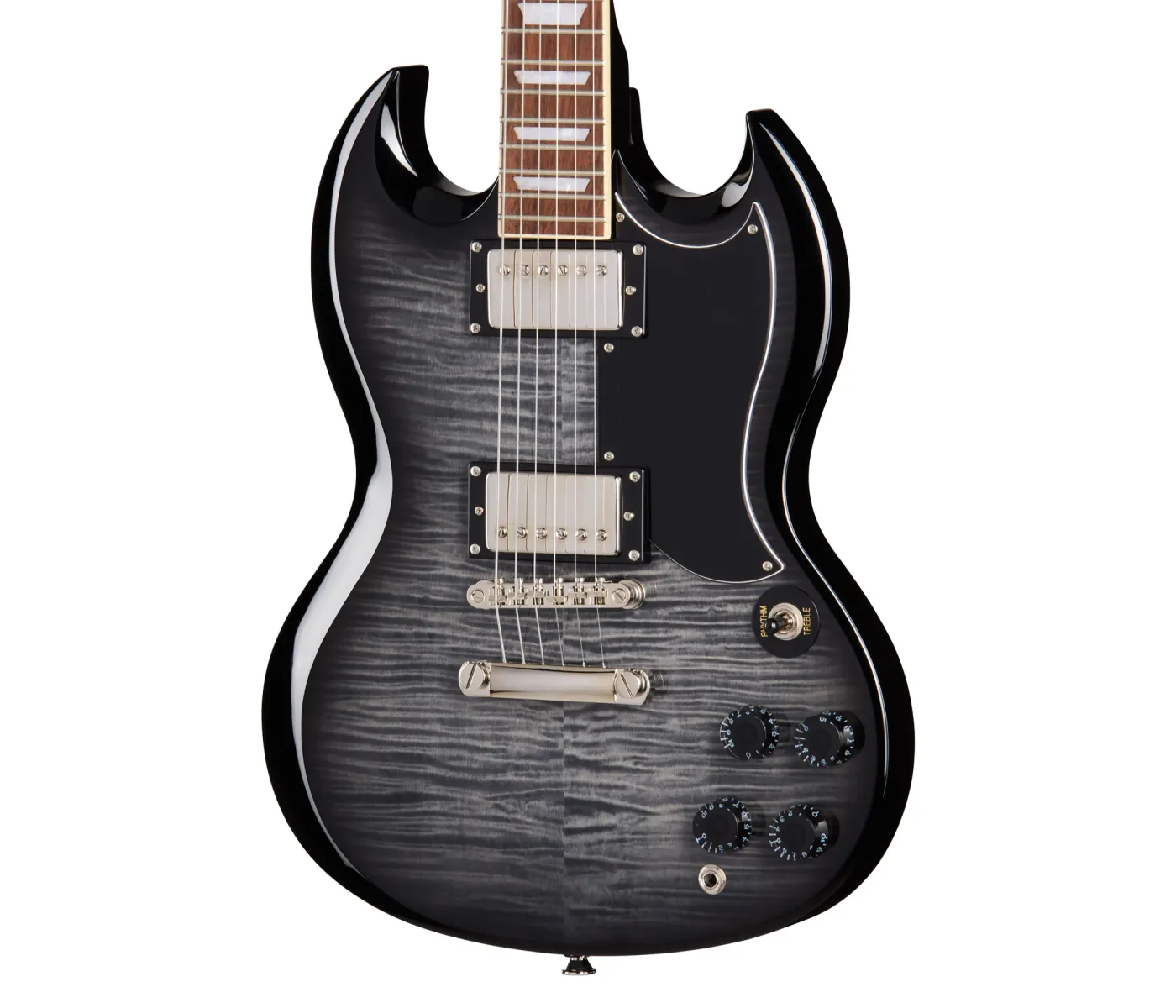 Epiphone E1SGTPEBBNH1 SG Tribute Plus Electric Guitar - Ebony Burst Epiphone E1SGTPEBBNH1 SG Tribute Plus Electric Guitar - Ebony Burst