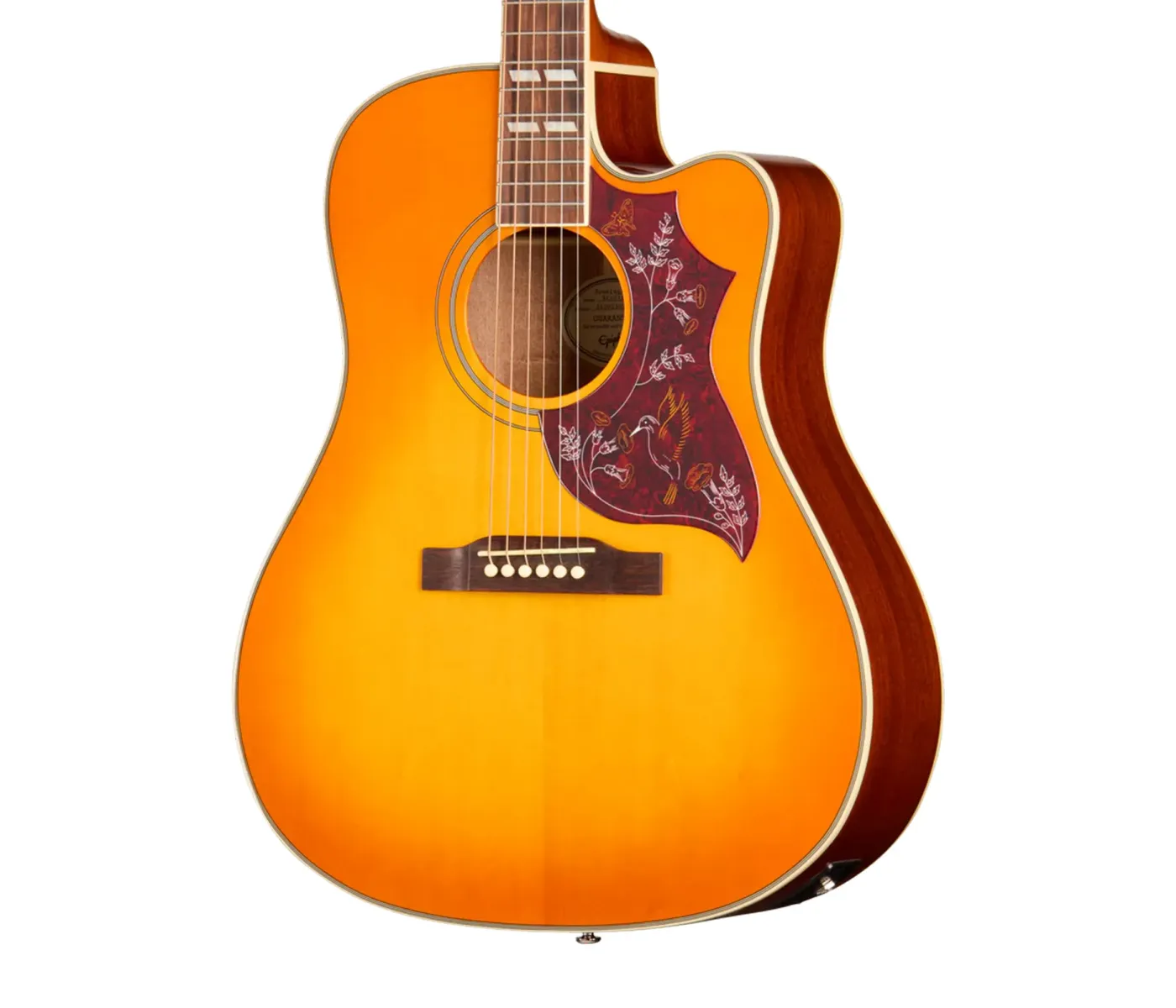Epiphone EASHCHCNH1 Hummingbird Studio EC Acoustic Electric Guitar - Heritage Cherry Sunburst