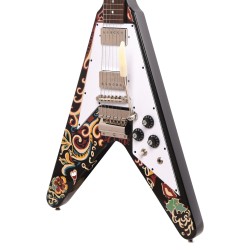 Epiphone ECJHFVEBNH3 Artist Jimi Hendrix "Love Drops" Flying V Electric Guitar - Ebony