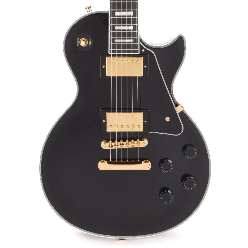 Epiphone ECLPCEBGH1 Inspired by Gibson Les Paul Custom Electric Guitar - Ebony