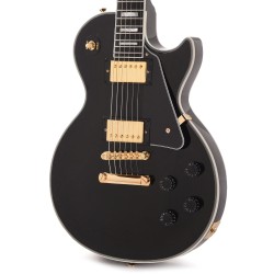 Epiphone ECLPCEBGH1 Inspired by Gibson Les Paul Custom Electric Guitar - Ebony