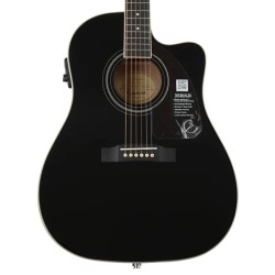 Epiphone EE2SEBNH3 J-45 EC Studio Acoustic-Electric Guitar - Ebony