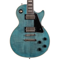 Epiphone EI-LPCFTBLNH3 Les Paul Custom Figured Electric Guitar - Transparent Blue