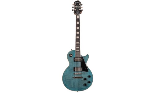 Epiphone EI-LPCFTBLNH3 Les Paul Custom Figured Electric Guitar - Transparent Blue