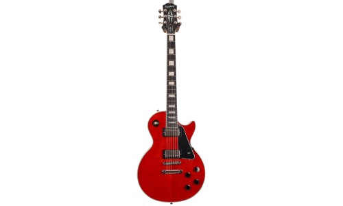 Epiphone EI-LPCFTRDNH3 Les Paul Custom Figured Electric Guitar - Transparent Red