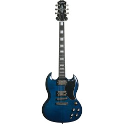 Epiphone EI-SGCFVPBNH3 SG Custom Figured Electric Guitar - Viper Blue