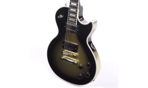 Epiphone EILPCAJV3ASBNH3 Artist Adam Jones Les Paul Custom Art Collection Electric Guitar Julie Heffernan's "Not Dead Yet," - Antique Silverburst