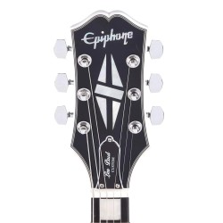 Epiphone EILPCAJV3ASBNH3 Artist Adam Jones Les Paul Custom Art Collection Electric Guitar Julie Heffernan's "Not Dead Yet," - Antique Silverburst