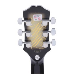 Epiphone EILPCAJV3ASBNH3 Artist Adam Jones Les Paul Custom Art Collection Electric Guitar Julie Heffernan's "Not Dead Yet," - Antique Silverburst