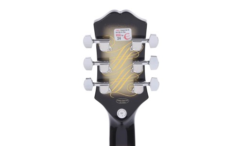 Epiphone EILPCAJV3ASBNH3 Artist Adam Jones Les Paul Custom Art Collection Electric Guitar Julie Heffernan's "Not Dead Yet," - Antique Silverburst