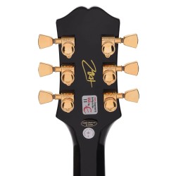 Epiphone EILPCMKH6EBGH3 Artist Matt Heafy Les Paul Custom Origins Electric Guitar - Ebony