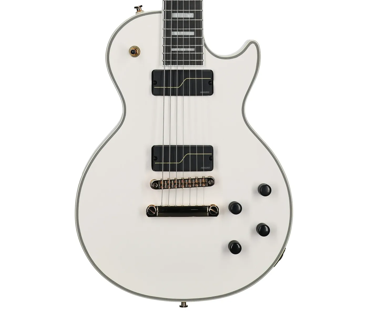 Epiphone EILPCMKH7BWGH3 Artist Matt Heafy Les Paul Custom Origins 7 Strings Electric Guitar - Bone White