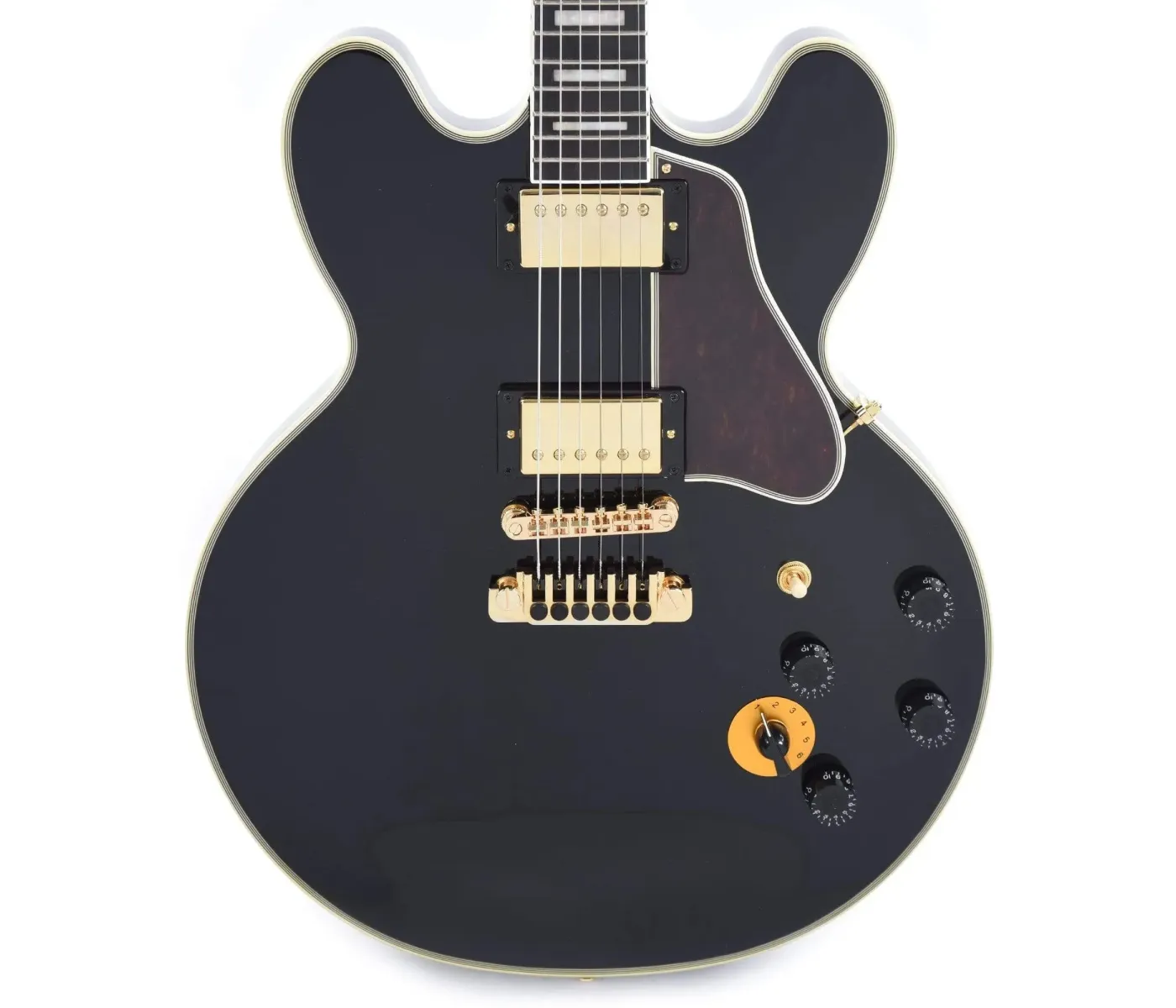 Epiphone IGBBKEBGH3 Artist B.B. King Lucille Semi-Hollowbody Electric Guitar - Black Epiphone IGBBKEBGH3 Artist B.B. King Lucille Semi-Hollowbody Electric Guitar - Black