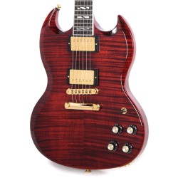 Gibson USA SGSU00WRGH1 SG Supreme Electric Guitar - Wine Red