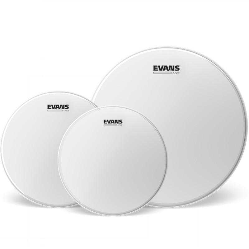 Evans UV2 Coated 3-piece Tom Pack Btr - (10,"12,"14")