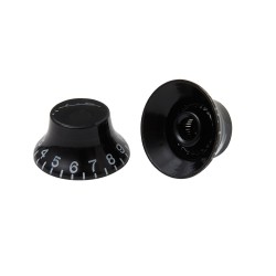 Gibson Accessories PRHK-010 Top Hats Knobs - Black 4/Pkg