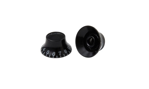 Gibson Accessories PRHK-010 Top Hats Knobs - Black 4/Pkg