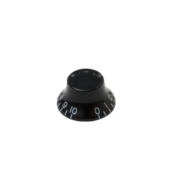 Gibson Accessories PRHK-010 Top Hats Knobs - Black 4/Pkg