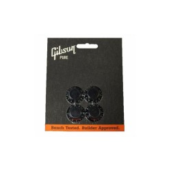 Gibson Accessories PRHK-010 Top Hats Knobs - Black 4/Pkg