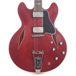 Gibson Custom Shop 64ESTLVOSCNH11964 Artist Trini Lopez Standard Reissue VOS Semi-Hollowbody Electric Guitar - 60s Cherry