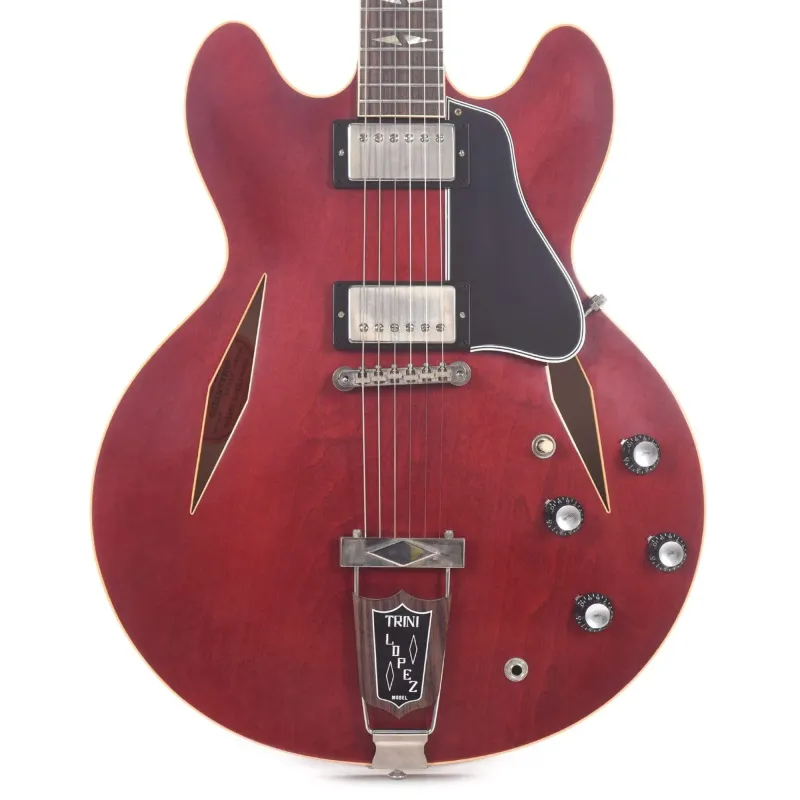 Gibson Custom Shop 64ESTLVOSCNH11964 Artist Trini Lopez Standard Reissue VOS Semi-Hollowbody Electric Guitar - 60s Cherry