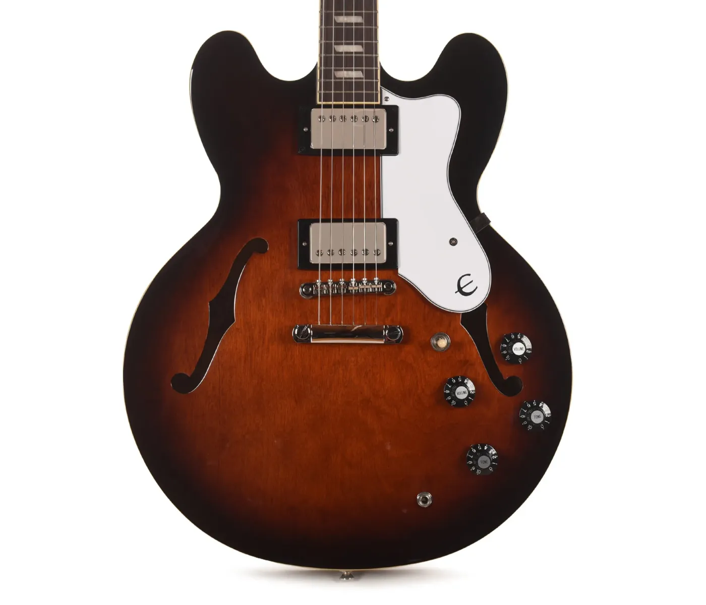 Epiphone EOBHRDTBNH1 Bonehead Riviera Semi-Hollowbody Electric Guitar - Dark Tobacco Sunburst