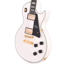 Gibson Custom Shop LPC-AWGH1E Les Paul Custom with Ebony Fingerboard Gloss Electric Guitar - Alpine White