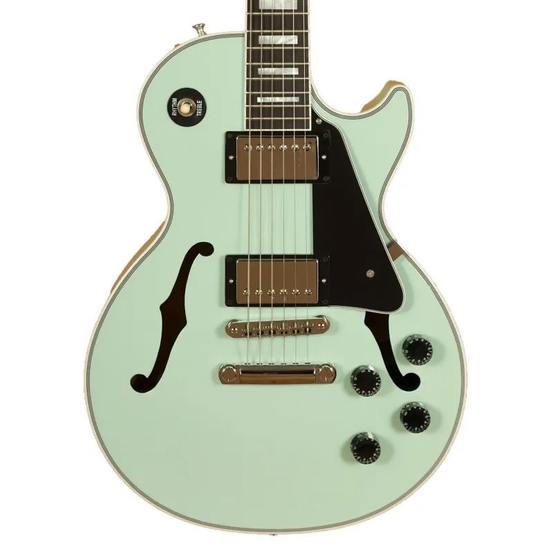 Gibson Custom LPC-PSL22558 Les Paul  Chambered F-Holes Electric Guitar - Kerry Green