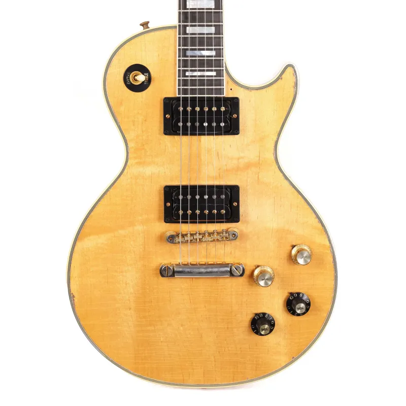 Gibson Custom Shop Mick Ronson 1968 Les Paul Custom Electric Guitar - Antique Natural