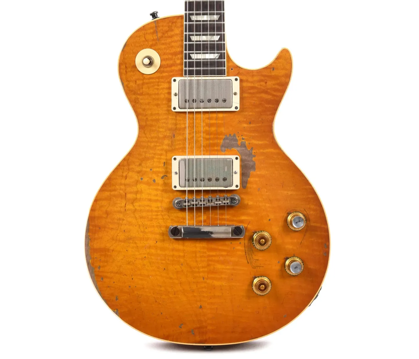 Gibson Custom Shop LPR59GRNYMLNH1 Les Paul Standard Kirk Hammett "Greeny" Electric Guitar - Greeny Burst Gibson Custom Shop LPR59GRNYMLNH1 Les Paul Standard Kirk Hammett "Greeny" Electric Guitar - Greeny Burst