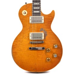 Gibson Custom Shop LPR59GRNYMLNH1 Les Paul Standard Kirk Hammett "Greeny" Electric Guitar - Greeny Burst