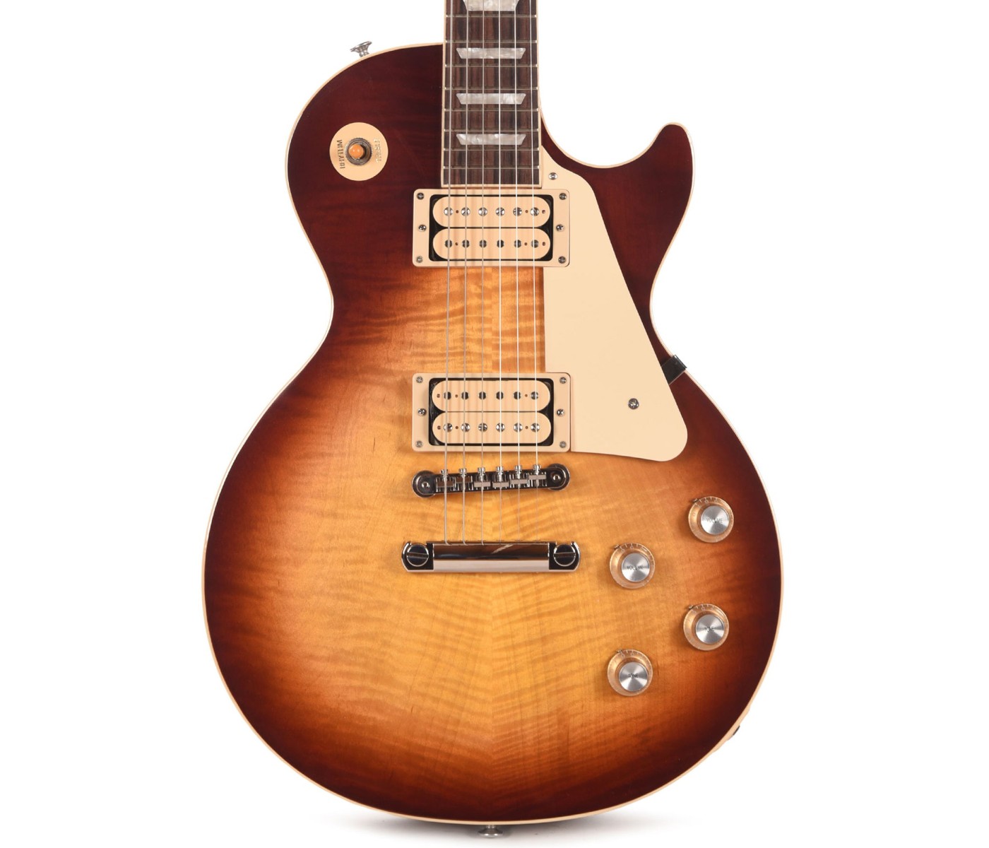 Gibson USA LPS6DCW25VUNH1 Les Paul Standard '60s Double Trouble Electric Guitar - Vintage Bourbon Burst