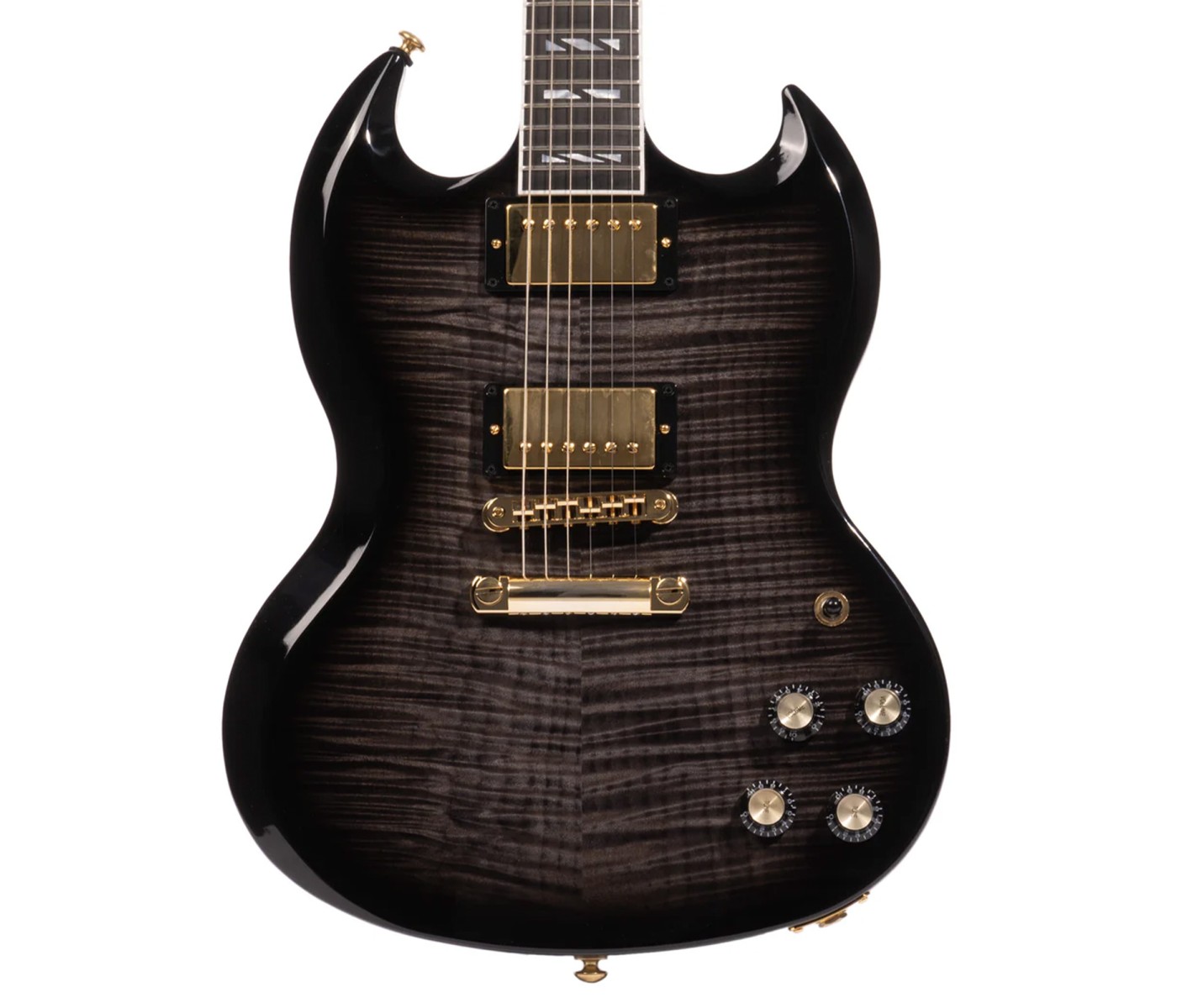 Gibson USA SGSU00E2GH1 SG Supreme Electric Guitar - Translucent Ebony