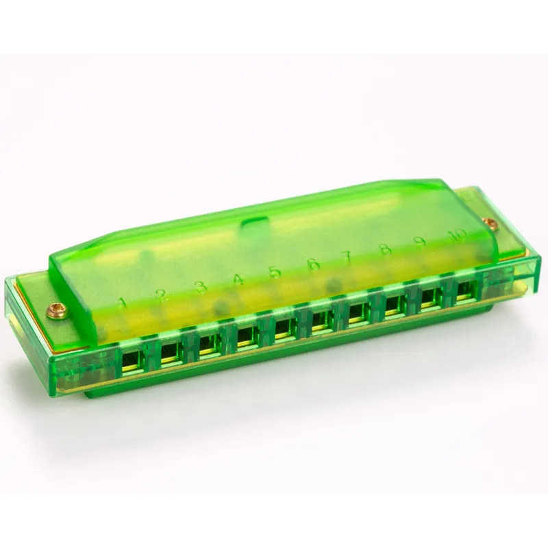 Hohner Diatonic Harmonica M1110G Translucent Harp C Beginner Series - Green