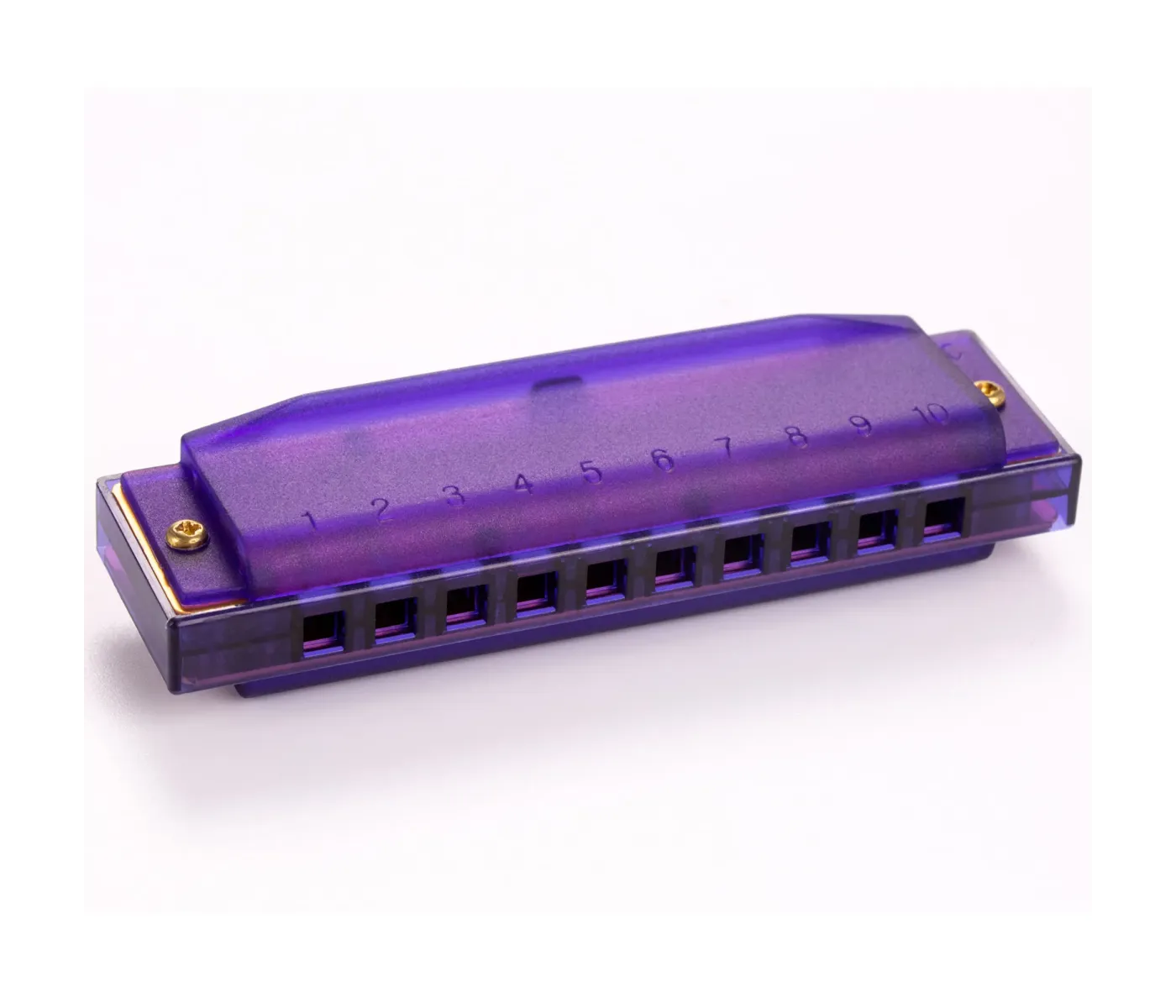 Hohner Diatonic Harmonica M1110P  Translucent Harp C Beginner Series - Purple