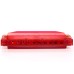 Hohner Diatonic Harmonica M1110R  Translucent Harp C Beginner Series - Red