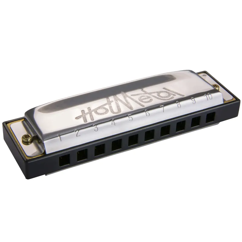 Hohner Diatonic Harmonica M75206X Hot Metal F - Enthusiast Series