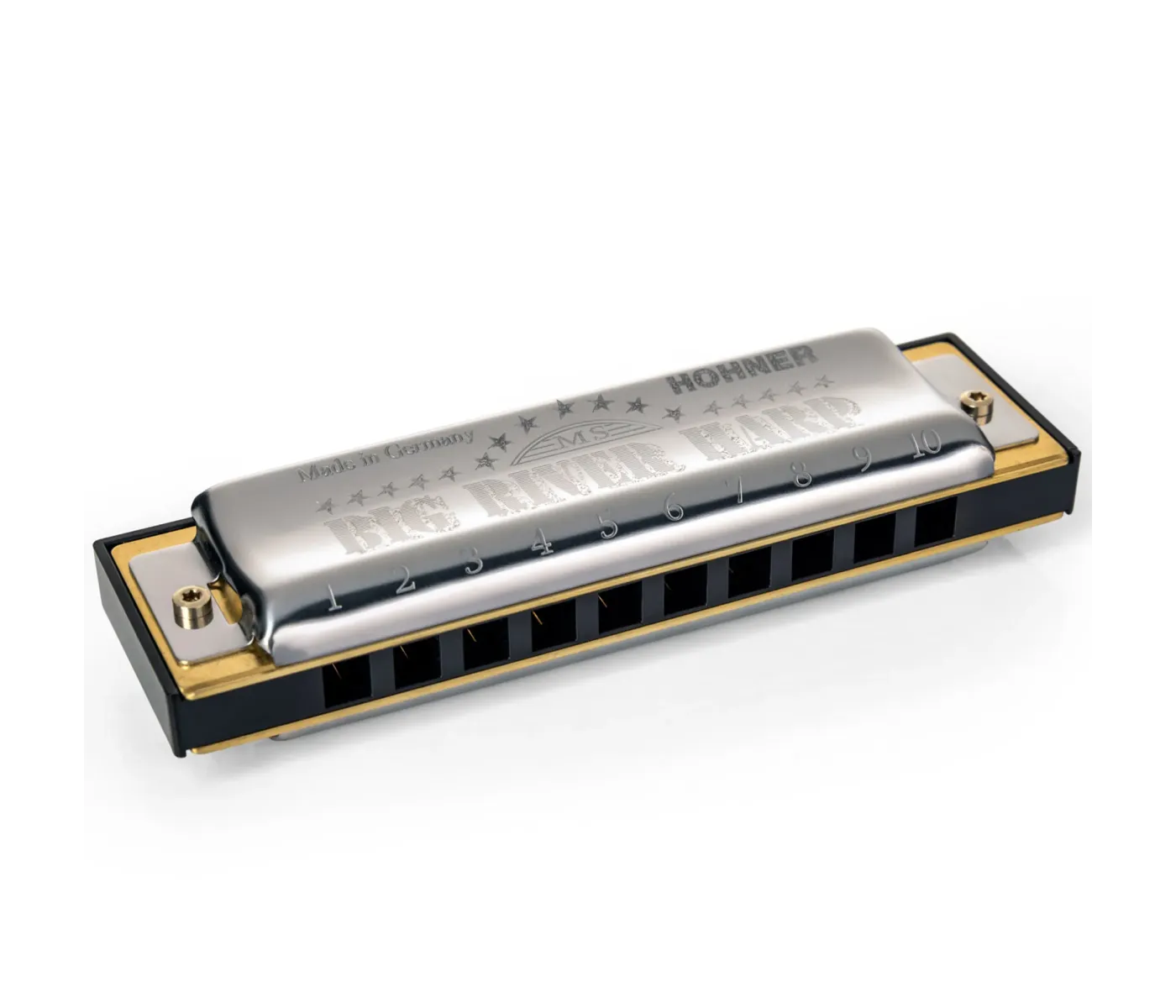 Hohner Diatonic Harmonica M590106P Blues River Harp Key of A - MS Series