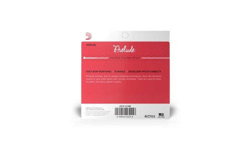 D'Addario J810 4/4M Prelude Violin String - 4/4 Scale - Medium Tension