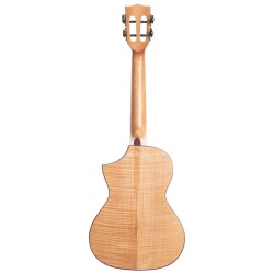 Kala Solid Flame Maple Series - Concert Ukulele - Cutaway - Natural Maple -Included Bag