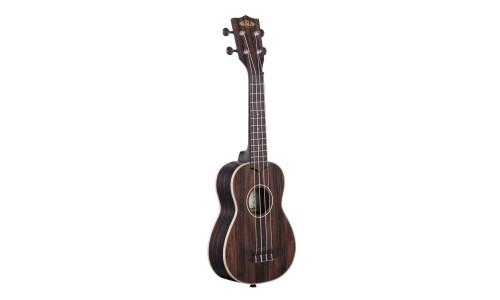 Kala Striped Ebony Series Soprano Ukulele - Included Bag