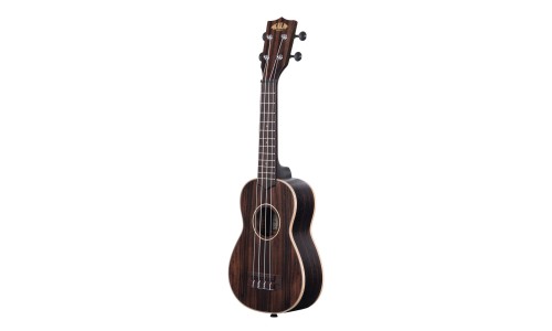 Kala Striped Ebony Series Soprano Ukulele - Included Bag