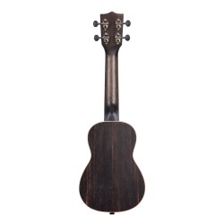 Kala Striped Ebony Series Soprano Ukulele - Included Bag