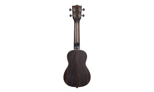 Kala Striped Ebony Series Soprano Ukulele - Included Bag