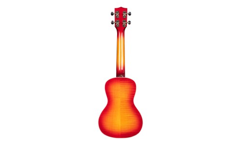 Kala Flame Maple Concert Ukulele - Cherry Burst