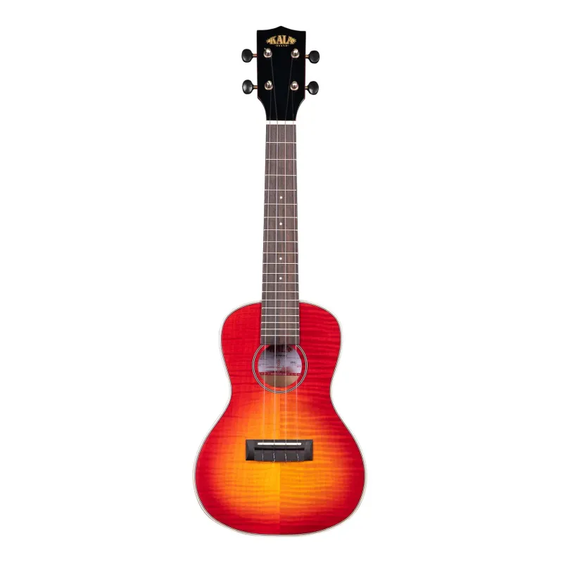 Kala Flame Maple Concert Ukulele - Cherry Burst Kala Flame Maple Concert Ukulele - Cherry Burst